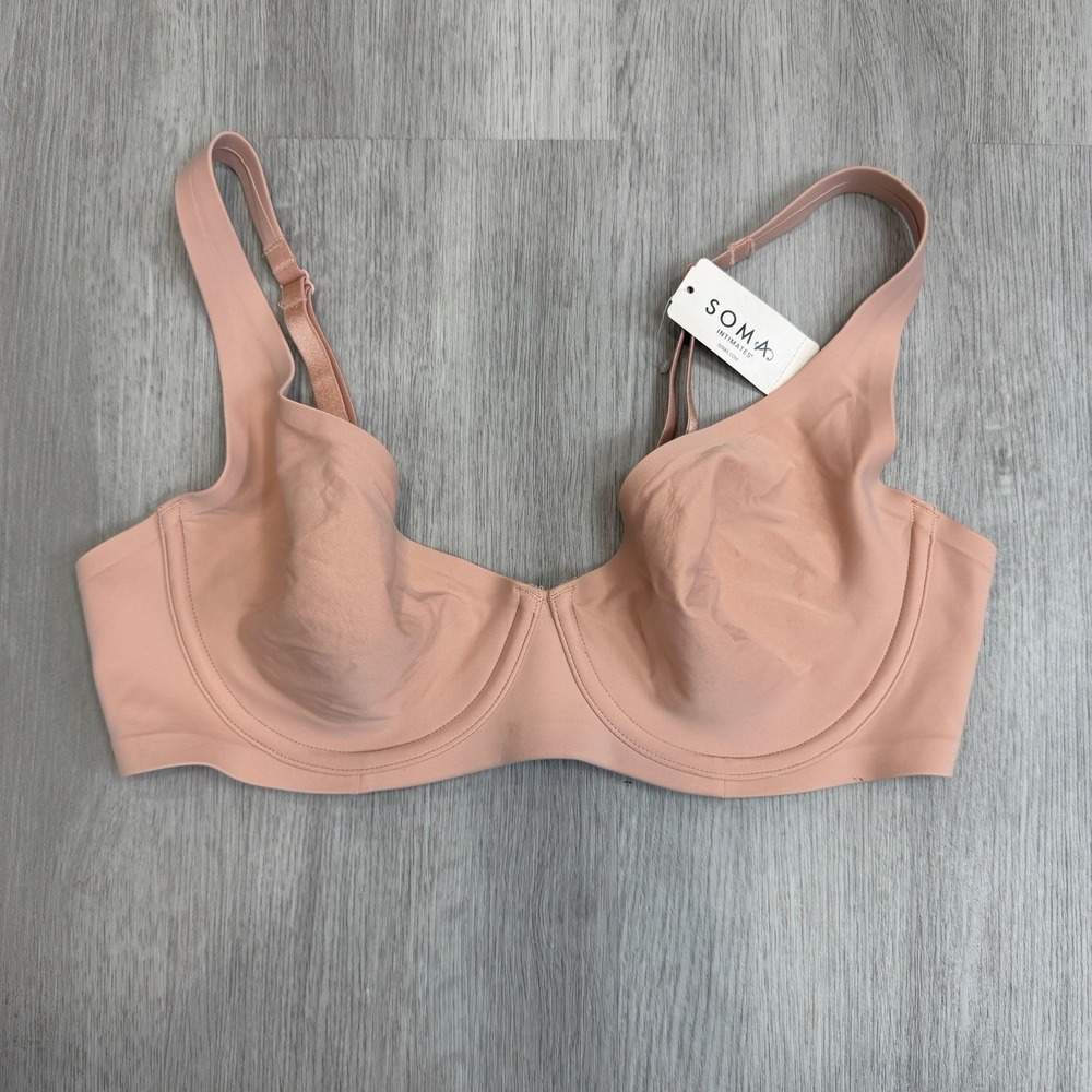 Soma Essentials Unlined Scoop Balconette Bra 36C